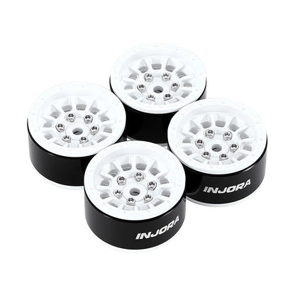 INJORA 1.0” Aluminum Beadlock Wheels (W1056) - DGW-1056WH