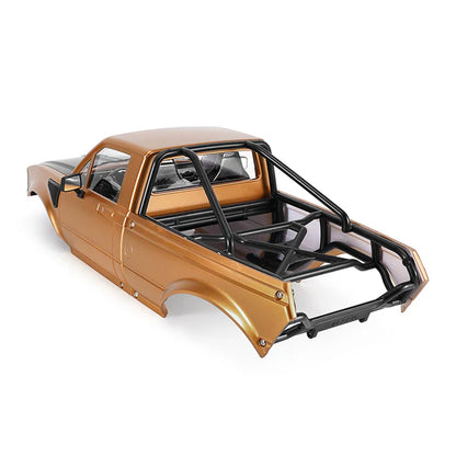 INJORA IR60-10 Hard Body with Interior & Bed Cage for 1/10 RC Crawler (Orange) - IR60-10OG