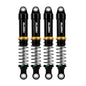 INJORA LS 59mm Aluminum Oil Shocks for 1/18 TRX4M - 4pcs Black - 4M-122BK