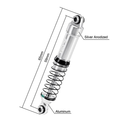 INJORA LS 59mm Aluminum Oil Shocks for 1/18 TRX4M - 4M-122SR
