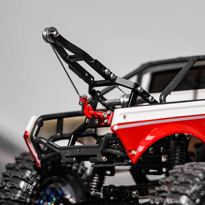 INJS2065-360-115BK INJORA Tow Truck Crane Kit & INJS2065-360 Winch Servo for 1/18 TRX4M