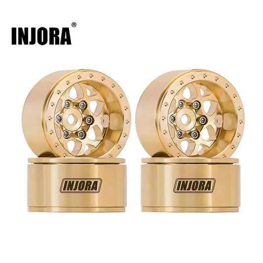 YQW-1110 INJORA 1.0" Brass Beadlock Wheels 1/24 RC Crawler (-4.7mm)
