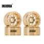 YQW-1110 INJORA 1.0" Brass Beadlock Wheels 1/24 RC Crawler (-4.7mm)
