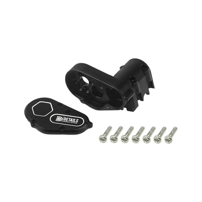 Houston RC SCX30 Aluminum Transmission (Black) with cover - DTSCX3001BL