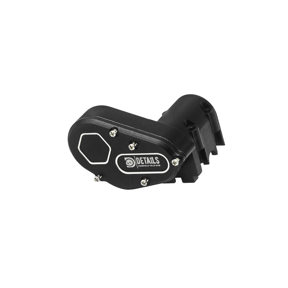 Houston RC SCX30 Aluminum Transmission (Black) with cover - DTSCX3001BL
