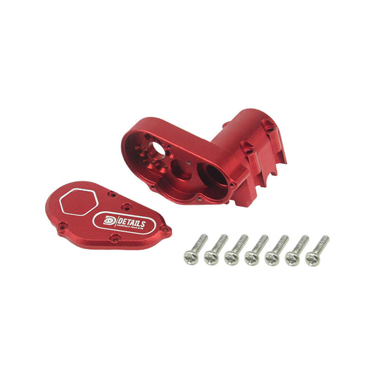 Houston RC SCX30 Aluminum Transmission (Red) with cover - DTSCX3001R