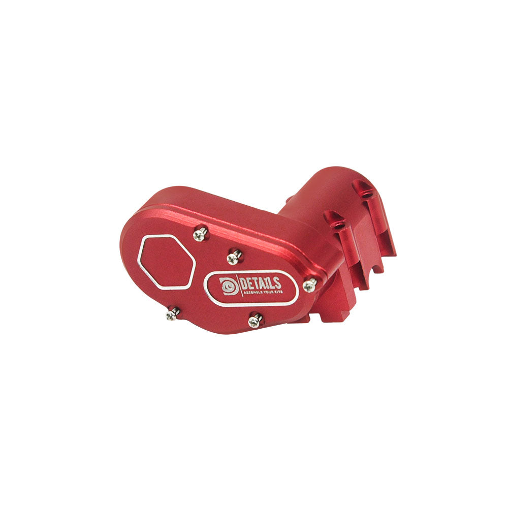 Houston RC SCX30 Aluminum Transmission (Red) with cover - DTSCX3001R