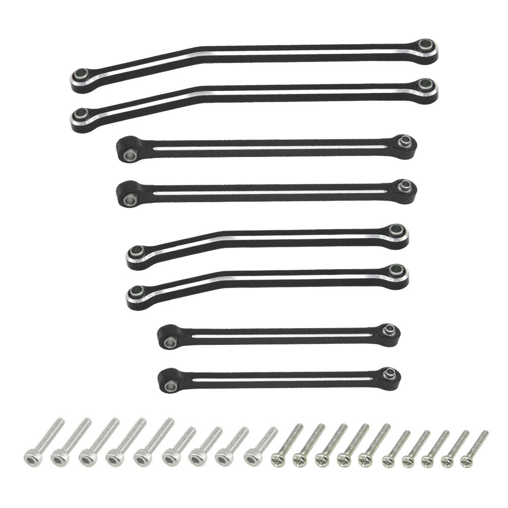 Houston RC SCX30 Aluminum Links (Black) 8pcs - DTSCX3018BL