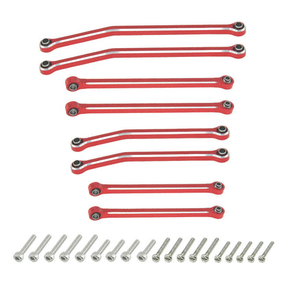 Houston RC SCX30 Aluminum Links (Red) 8pcs - DTSCX3018R