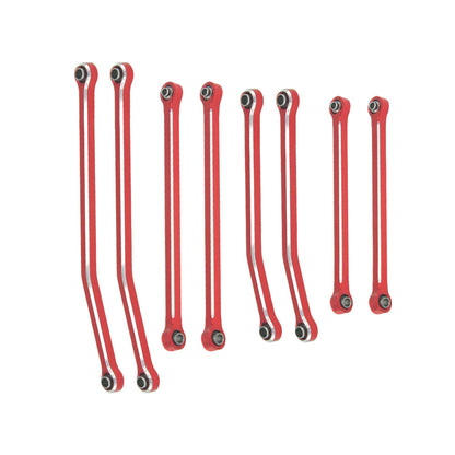 Houston RC SCX30 Aluminum Links (Red) 8pcs - DTSCX3018R