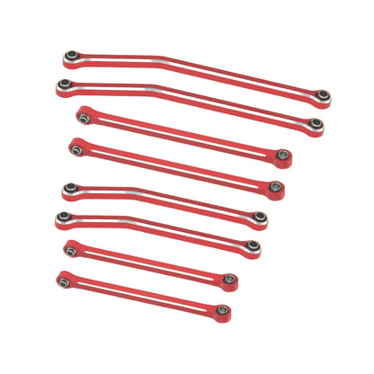 Houston RC SCX30 Aluminum Links (Red) 8pcs - DTSCX3018R