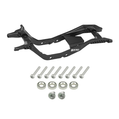 Houston RC SCX30 Aluminum Chassis (Black) w/magnetic mounts for bodies - DTSCX3021BL