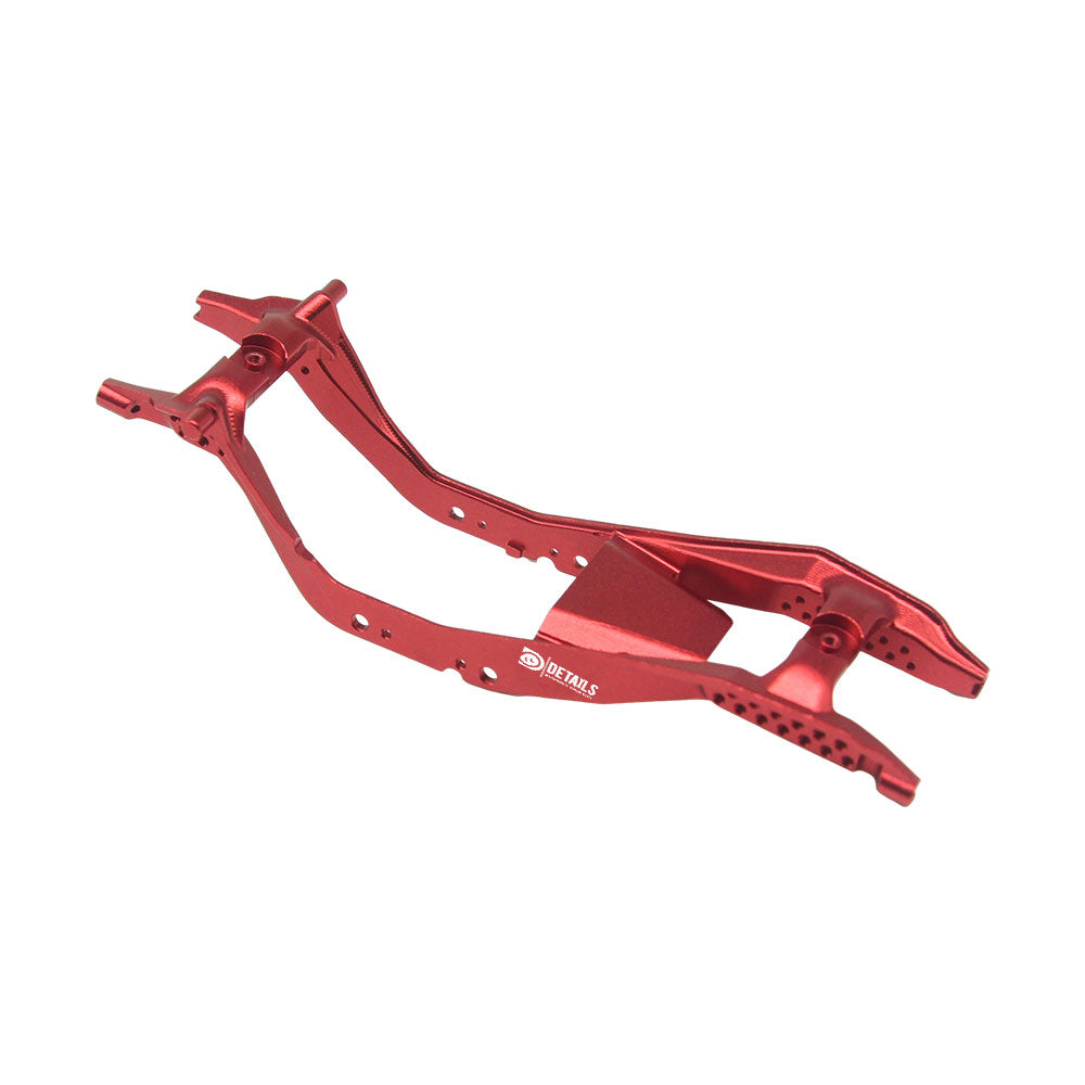 Houston RC SCX30 Aluminum Chassis (Red) w/magnetic mounts for bodies - DTSCX3021R