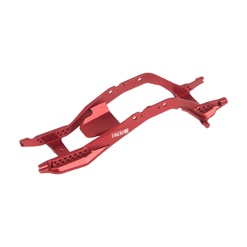 Houston RC SCX30 Aluminum Chassis (Red) w/magnetic mounts for bodies - DTSCX3021R