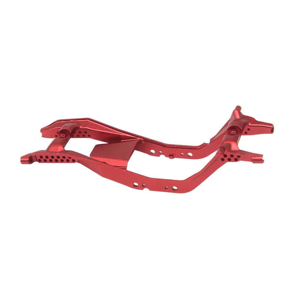 Houston RC SCX30 Aluminum Chassis (Red) w/magnetic mounts for bodies - DTSCX3021R