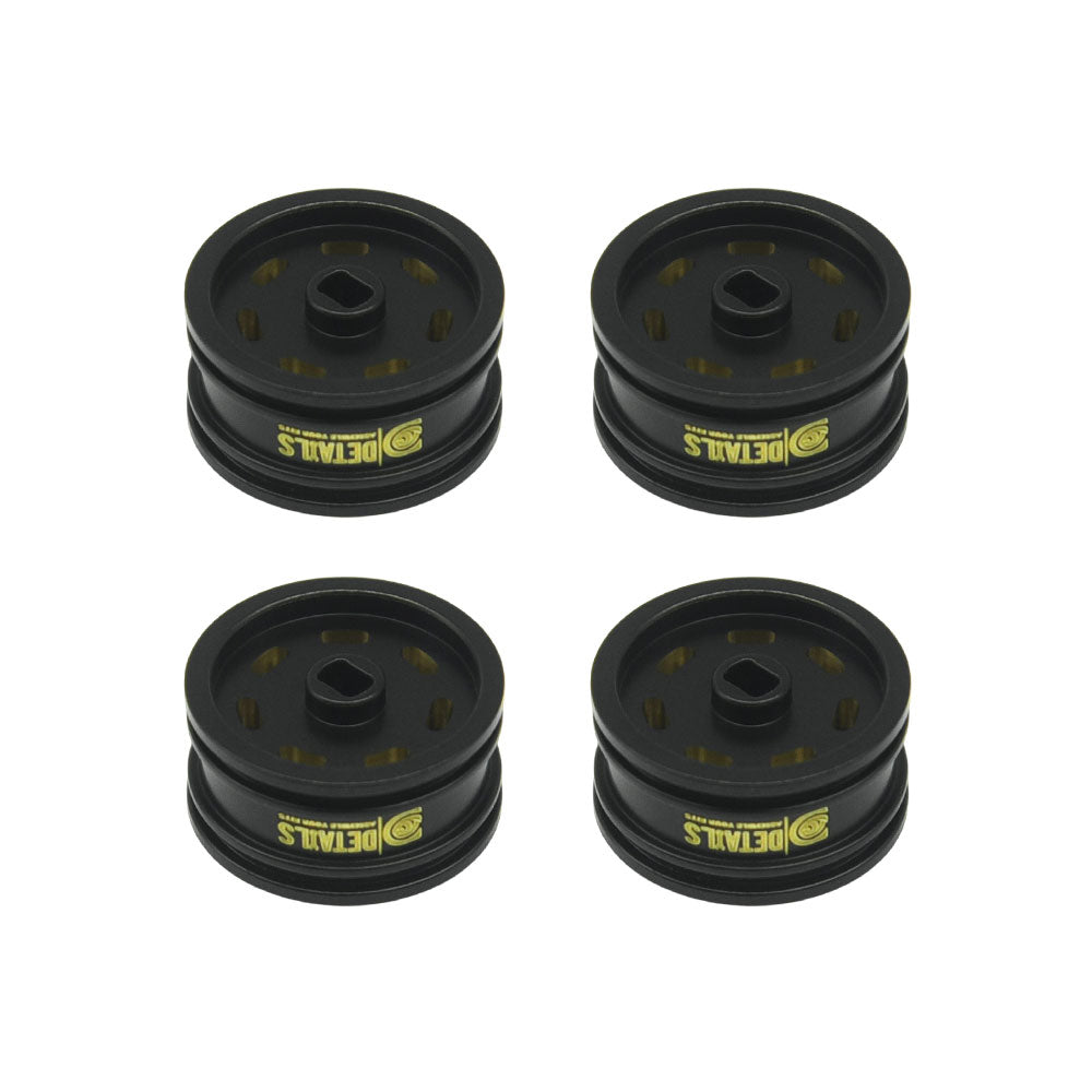 Houston RC SCX30 HEAVY Weighted 0.7" Brass Wheels - 7 Hole Design - DTSCX3025