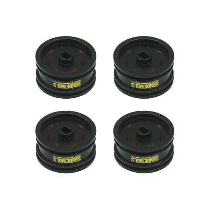 Houston RC SCX30 HEAVY Weighted 0.7" Brass Wheels - 7 Hole Design - DTSCX3025