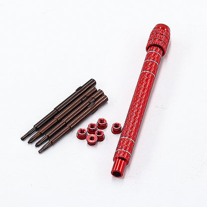 Houston RC Micro (1/32-1/24) Crawler Tool Kit (PH1.5 , PH2.0 , T4, 1.3mm Hex) RED - DTSCX3071R