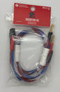 HoustonRC 2S 18” XT60 to 4-5mm Bullet Charge Leads RedWhiteBlue