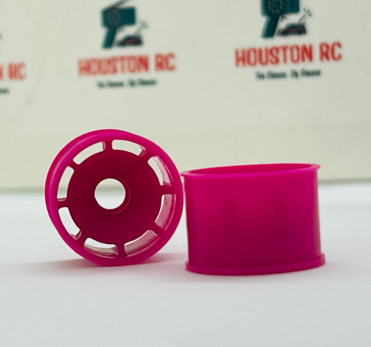 HRC Rear Wheels (Shocking Pink) - 0mm offset (14mm)