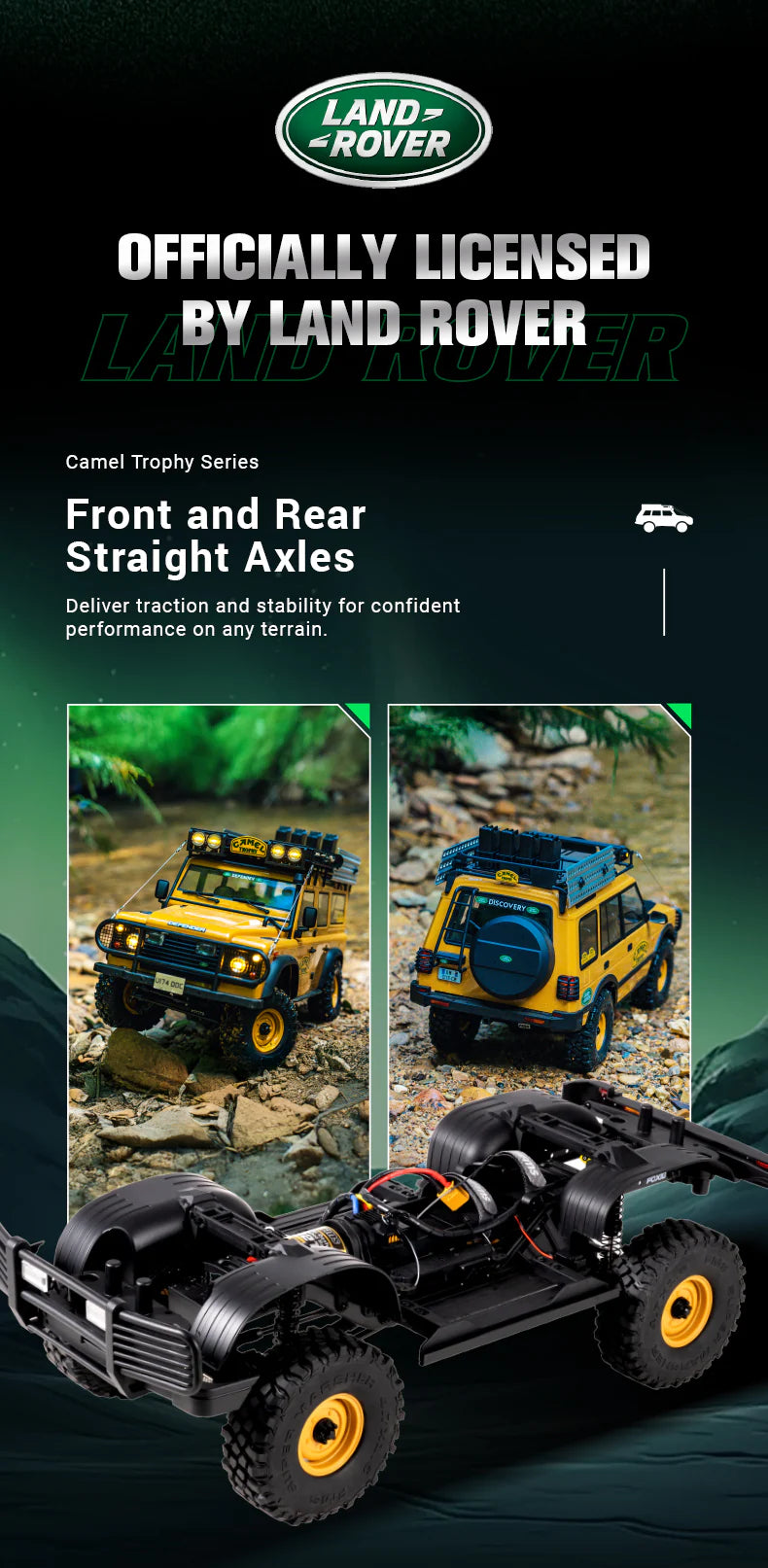 FMS FCX10 Land Rover Camel Trophy Edition RS - Discovery