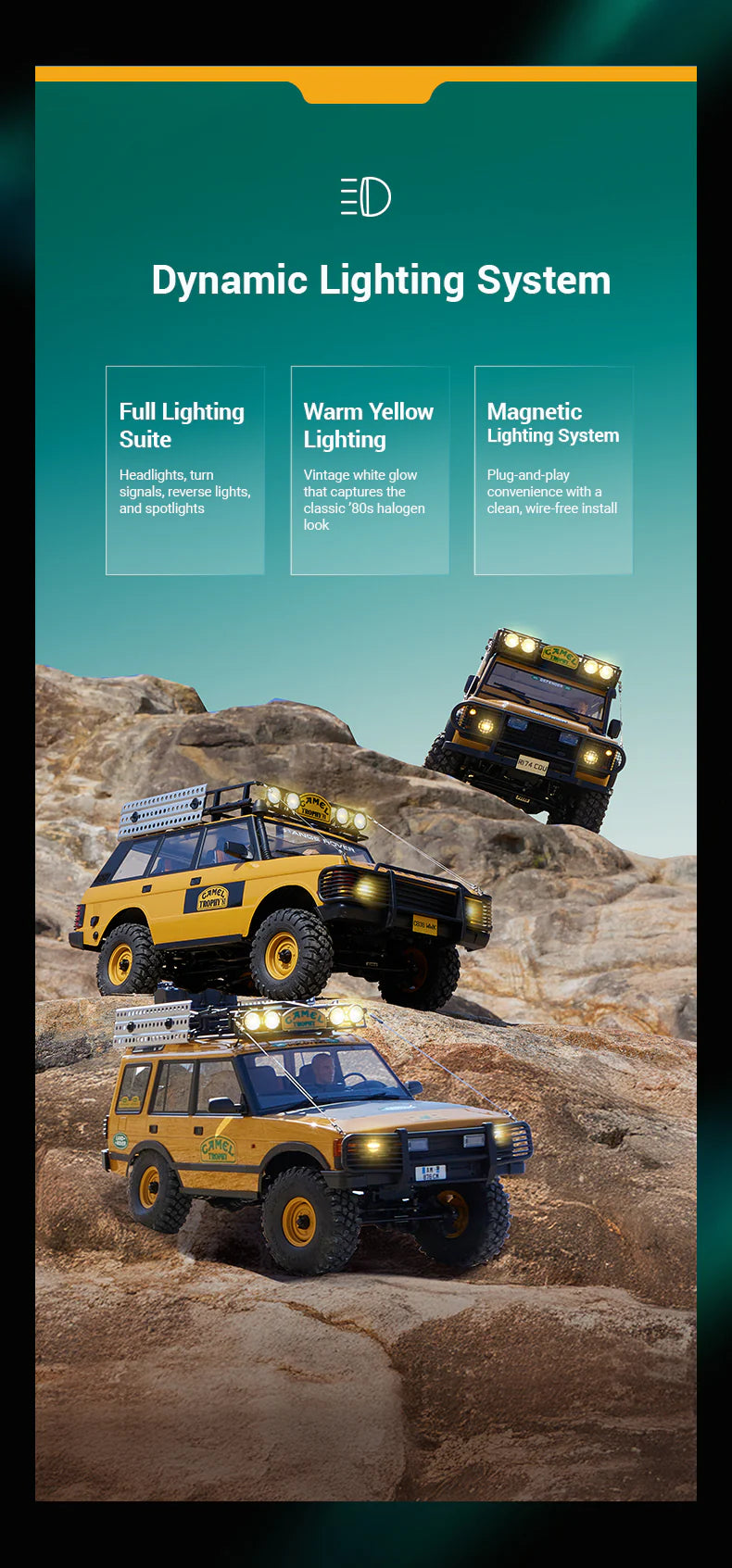 FMS FCX10 Land Rover Camel Trophy Edition RS - Discovery