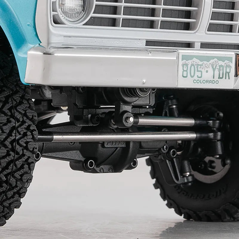 FMS FCX18 II 1:18 Ford F-100 RTR Brushed (Cerulean) - 118L01BDCRL