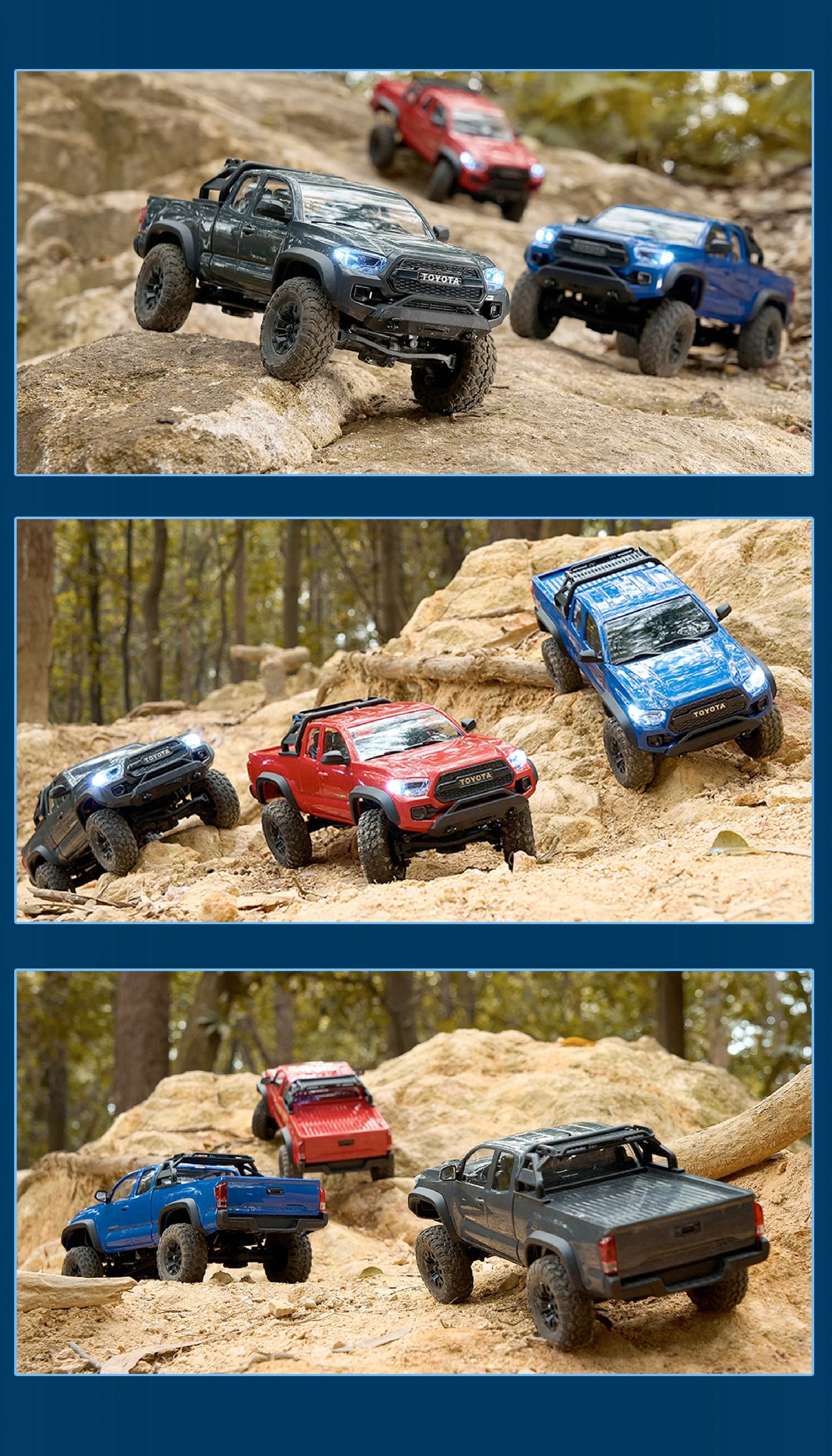 FMS FCX24M Toyota Tacoma 1/24 scale RTR (Gray) - ** Pre-Order for early December **