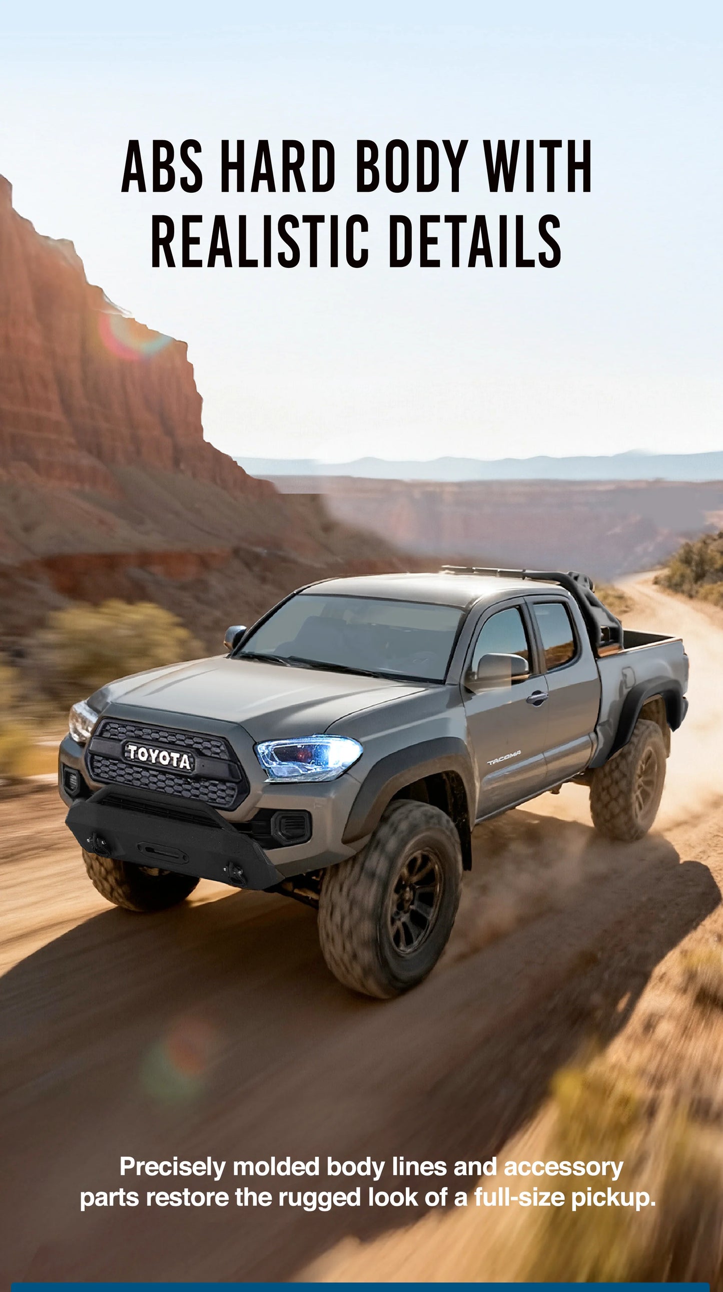 FMS FCX24M Toyota Tacoma 1/24 scale RTR (Gray) - ** Pre-Order for early December **