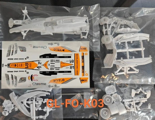 GL-FO-KO3 GL Racing Formula One White Kit Set with Decals