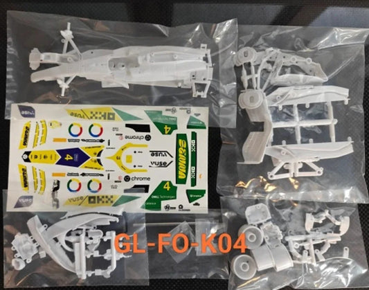 GL-FO-KO4 GL Racing Formula One White Kit Set with Decals