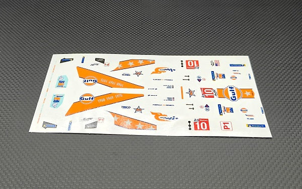 GL LMP2 Decal Sheet - #10 Gulf Blue/Orange GL-LMP2-Decal-001
