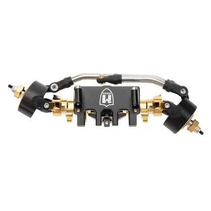 SCX24-01-KY1575 MEUS Racing SCX24 Metal Isokinetic Front and Rear Axles with 3-Section CVDs for 1/24 SCX24 Deadbolt C10 JLU Gladiator Bronco - Gold
