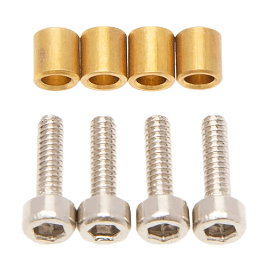 MEUS Racing C-Hub Screws Brass Bushings/Sleeves for SCX24 Isokinetic Axles Steering Knuckles and C-Hubs