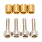 MEUS Racing C-Hub Screws Brass Bushings/Sleeves for SCX24 Isokinetic Axles Steering Knuckles and C-Hubs