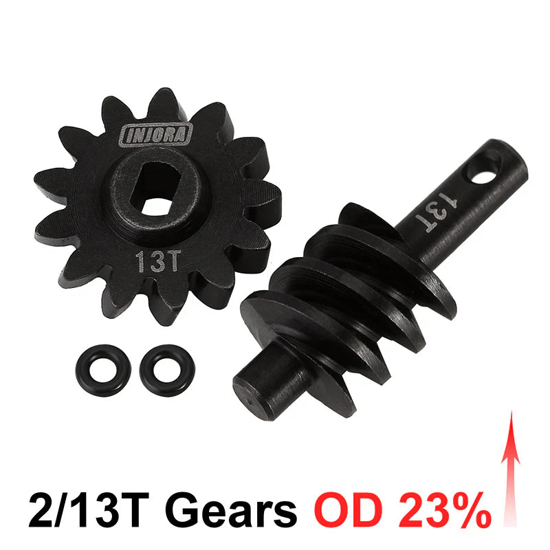 ScX24-77-13T INJORA Overdrive Underdrive Gears for SCX24 AX24 - 2/13T (23% Overdrive)