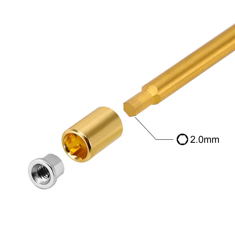 INJORA Custom M2 3.0" Wheel Nuts for SCX30 - SCX30-12-8
