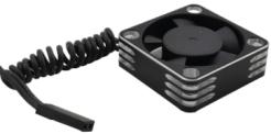 Houston RC 30x30x10mm Aluminum High Speed HV Cooling Fan (Black/Silver) - HRCKRCFM006
