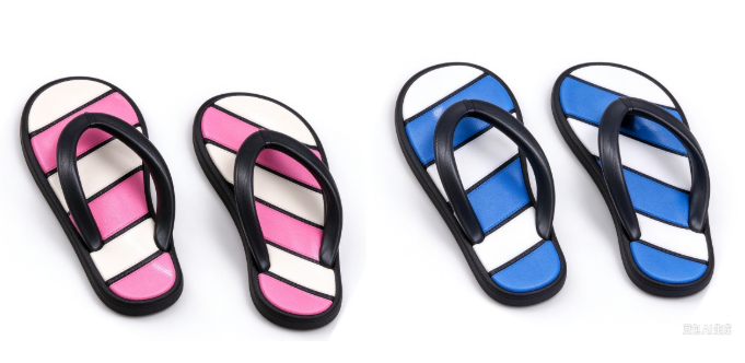HRC 1/10 Scale Crawler Accessory - Metal Beach Slippers (Pink)
