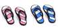 HRC 1/10 Scale Crawler Accessory - Metal Beach Slippers (Pink)