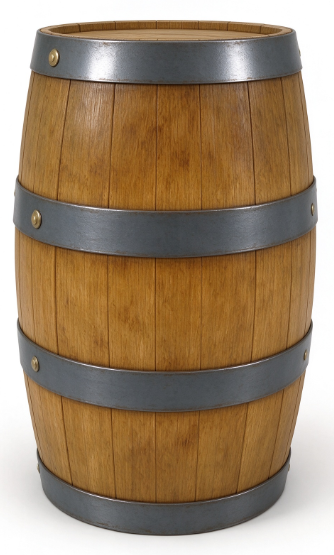 HRC 1/10 Scale Crawler Accessory - Wood Barrel
