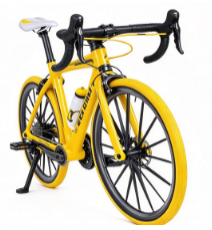 HRC 1/10 Scale Crawler Accessory - Functioning Road Bike 20x12cm (Metal)
