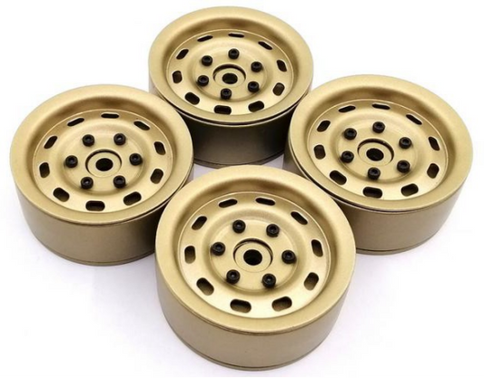 Houston RC Camel Bronze 1.9" Beadlock w/brass Weighted Wheels (4pcs)