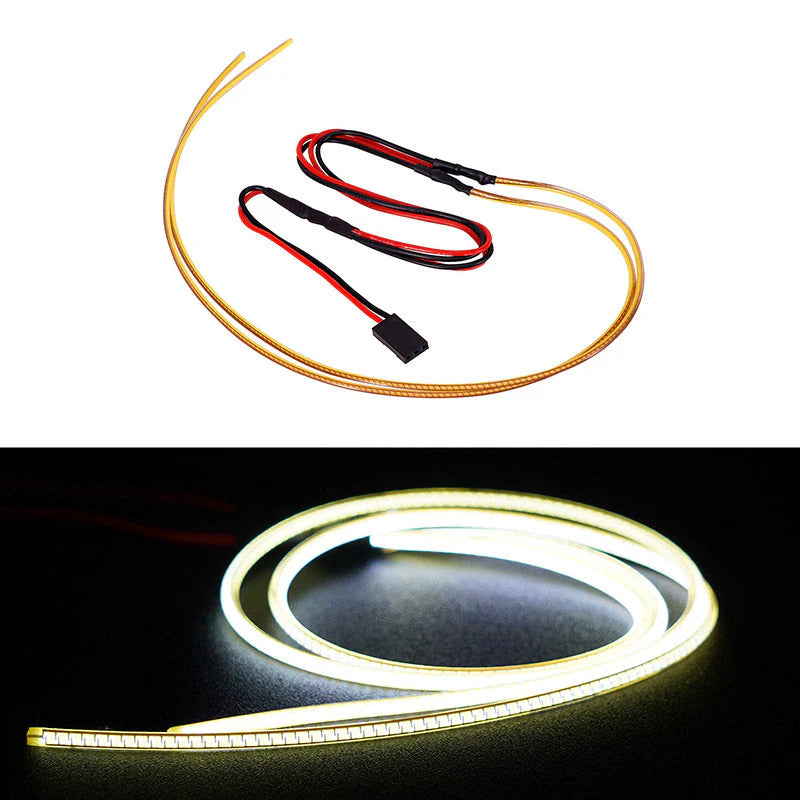INJORA Flexible Cuttable LED Strip Lights for RC Cars (Warm White) - L42-YE