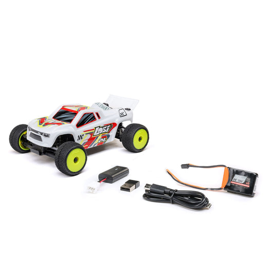 LOS-1392T1 Losi Micro-T 2S 2WD RTR Stadium Truck (Battery & Charger Included) (White)