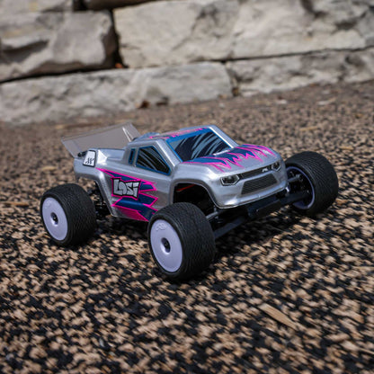 LOS-1392T2 Losi Micro-T 2S 2WD RTR Stadium Truck (Battery & Charger Included) (Silver)