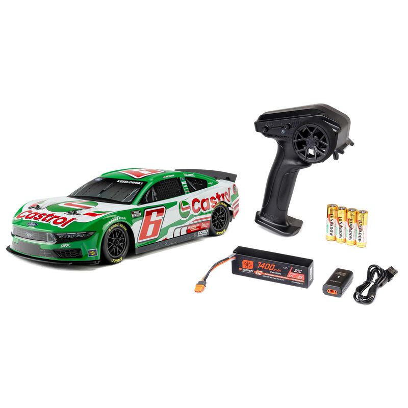 1/12 Losi NASCAR Brad Keselowski No. 6 2026 Castrol Ford Mustang (Battery & Charger Included) (PreOrder 10/21 - LOS1122606