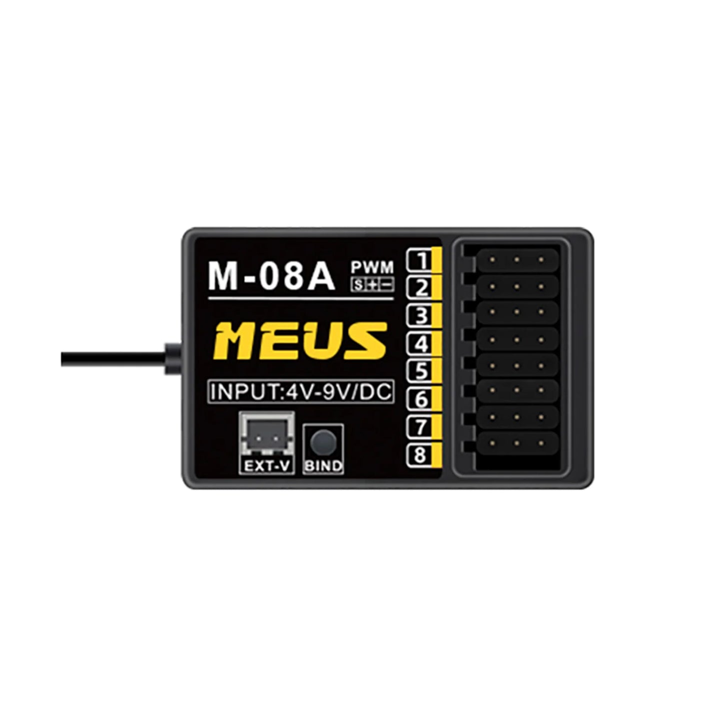 MEUS Racing M-08A Receiver - 8 Channel RX for MEUS Transmitters
