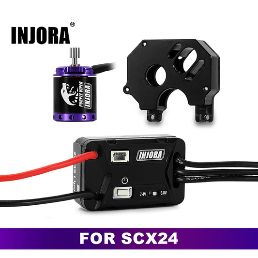 MBL32G2-INM19-SCX24 INJORA MBL32 G2 Waterproof Brushless ESC & 1721 Purple Viper Motor for 1/24 SCX24