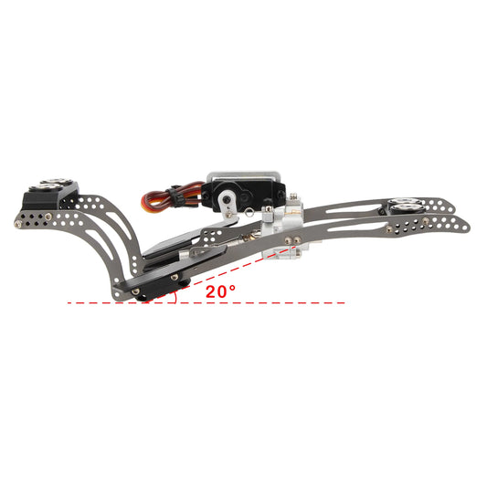 MEUS Racing Titanium LCG MD24 Dig Chassis | w/chassis specific Center Drive Shaft & dig servo - MEUS-SCX24-22